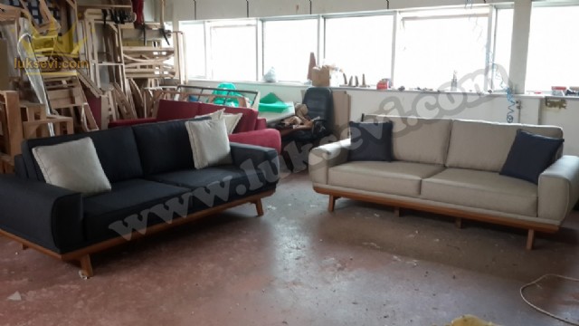 İstanbul Koltuk Takımı İki Adet Üçlü Yataklı Kotluk Takımı