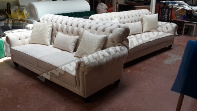 Lady Chester Koltuk Takımı Luxury Chesterfield Koltuk