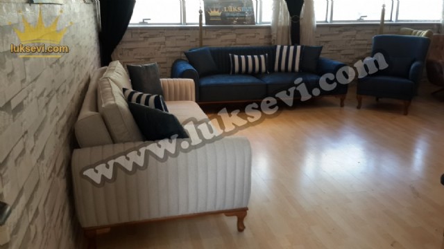 Dilimli Kollu Koltuk Takımı