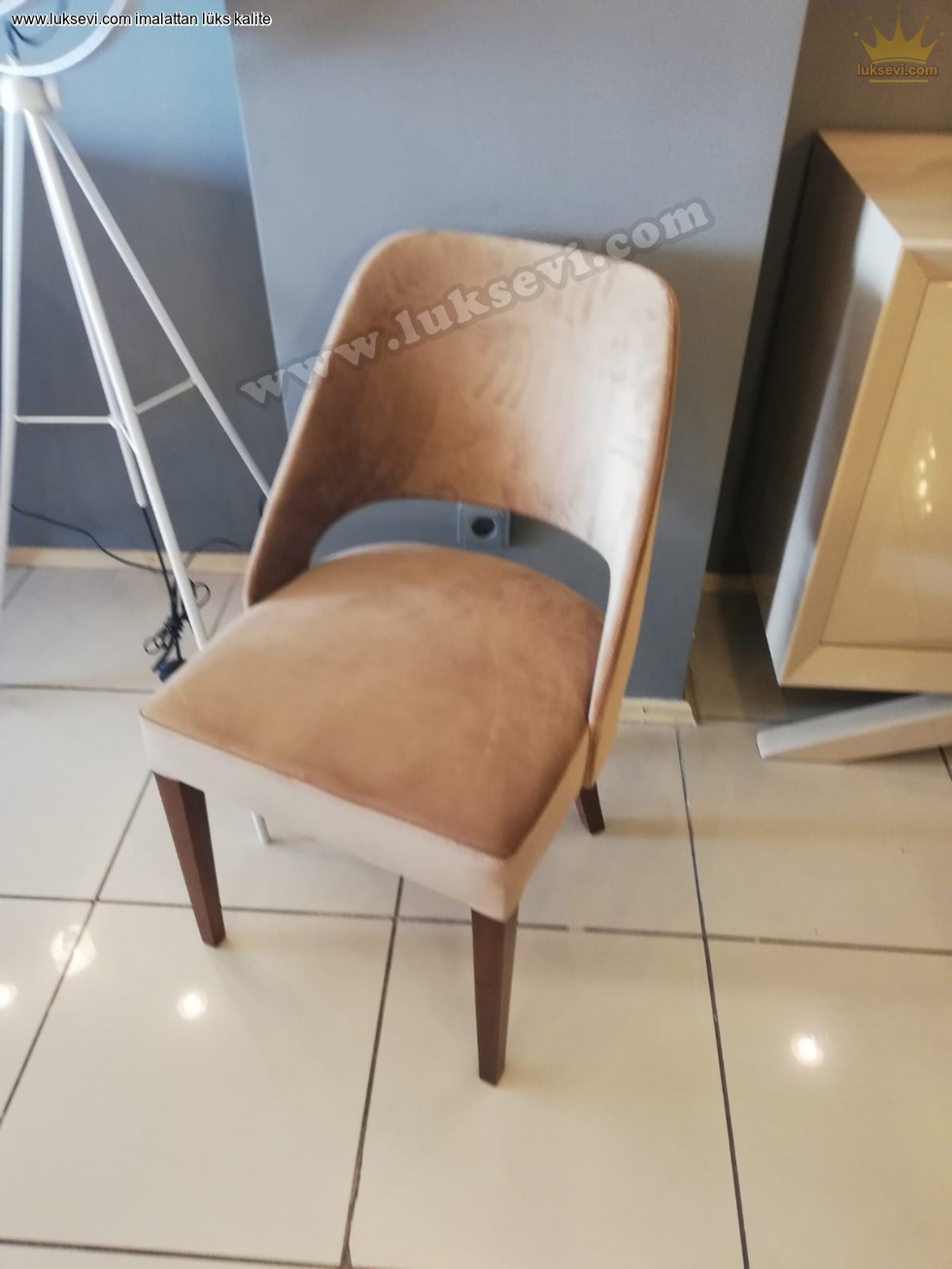 Kavisli Modern Yemek Odası Sandalye Modelleri Lüksevi