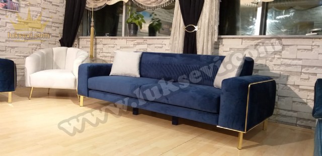 Kolları Metal Şeritli Modern Koltuk Takımı
