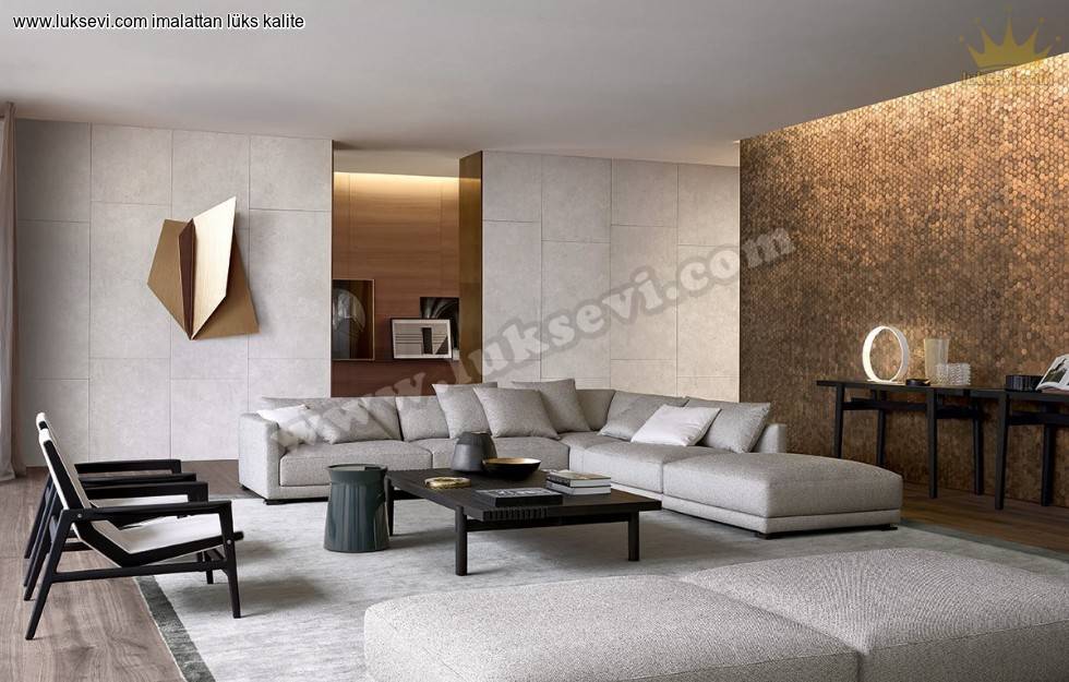 Resim No:7548 - Luxury Living Room Köşe Koltuk Takımları