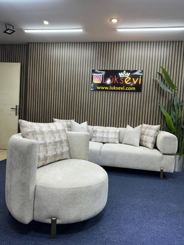 Resim No:21828 - Pati Dostu Kumaşlı Koltuk Takımı