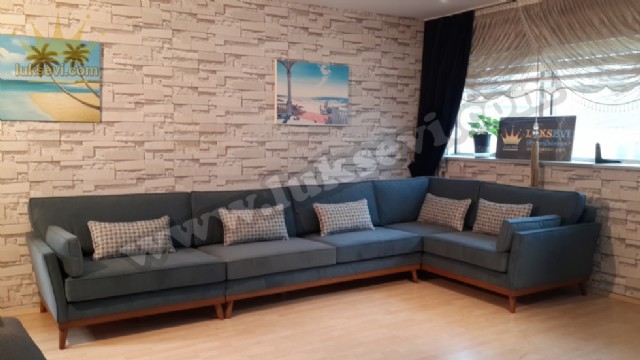 Büyük Ölçü L Köşe Takımı Modern Köşe Koltuk