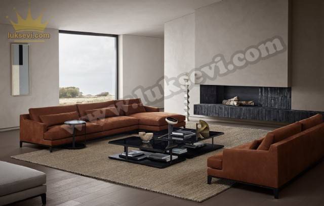 Resim No:7145 - Hamburg Modern Luxury Ecksofa Özel Üretim Köşe Koltuk Takımları