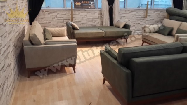 İnce Kollu Yataklı Koltuk Takımı