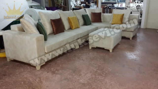 L Köşe Koltuk Takımı Modern Özel Ölçü Üretim