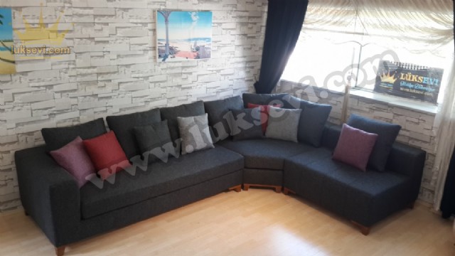 Özel Ölçülü Gir Köşe Koltuk Takımları Modern Köşe Koltuk