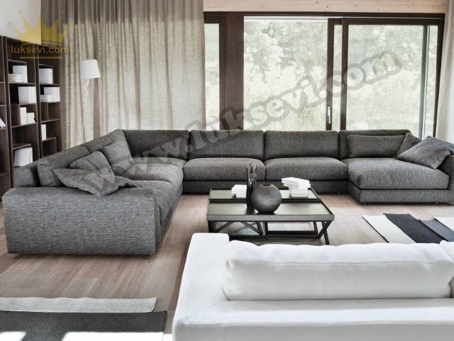 Resim No:5427 - Relax Modern Lüks Oturma Odası Köşe Takımı