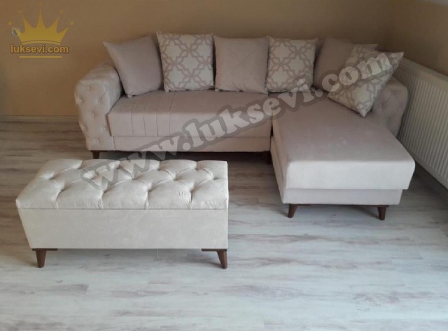 Small Size L Koltuk Modern Luxury