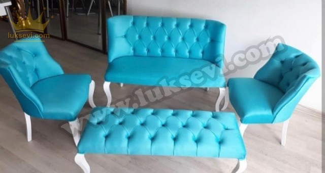 Turkuaz Lobi Bekleme Salonu Koltuk Takımı