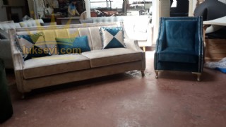 Lüks Kabaralı Koltuk Takımı Art Deco Koltuk Takımları