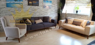 Modern Rahat Oturumlu Ve Yataklı Koltuk Takımı