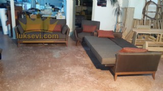 Zarif Kollu Modern Yataklı Koltuk Takımı